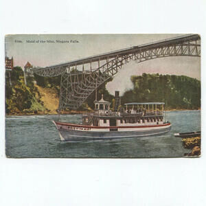 Vtg. Maid of the Mist Niagra Falls Postcard Honeymoon Bridge Unposted UNP